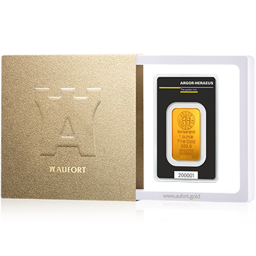 31,1 Gramm (1 Unze) Goldbarren in einer Geschenkbox